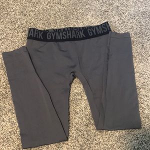 Gray gym shark leggings